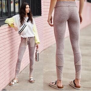 FREE PEOPLE MOVEMENT Kyoto High Rise Leggings in Mocha Taupe